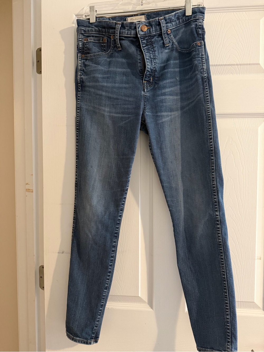Madewell Skinny Jeans in Faded Blue Wash